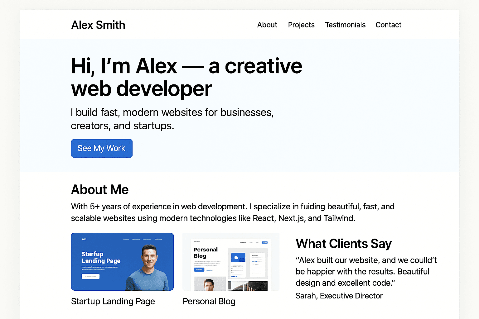 Clean Portfolio