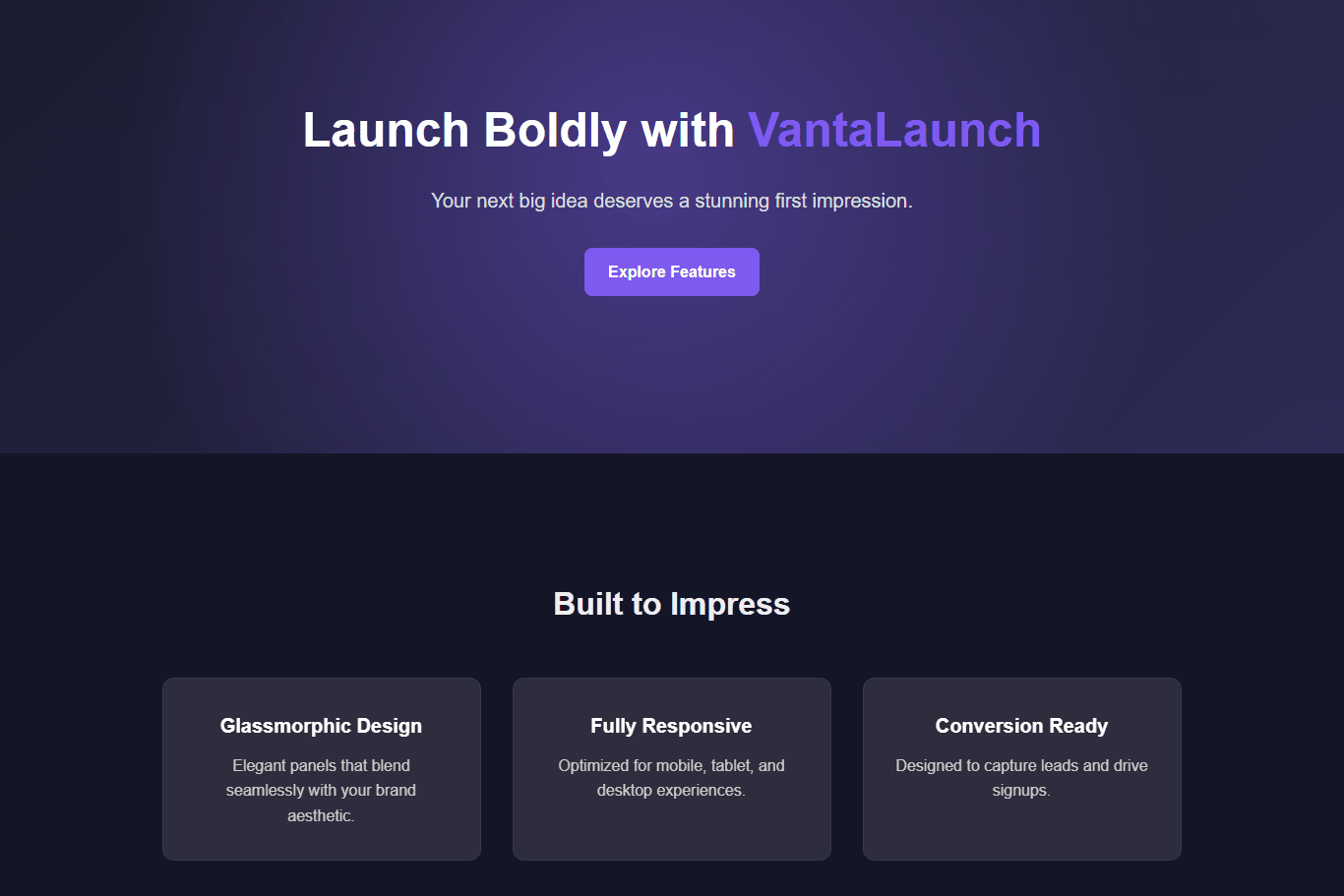 Vanta Launch Landing