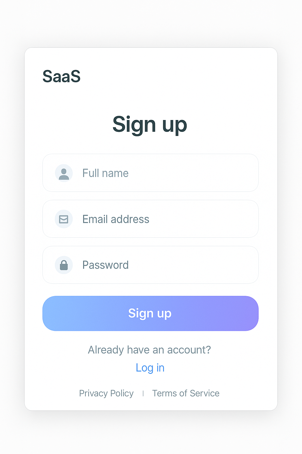 User Settings Page